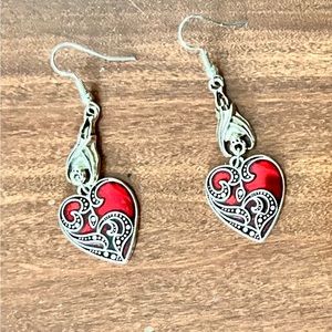 ❤️Red Heart Dangle Earrings